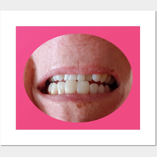 Funny Looking Mouth of the Artist Wall Art by ellenhenryart